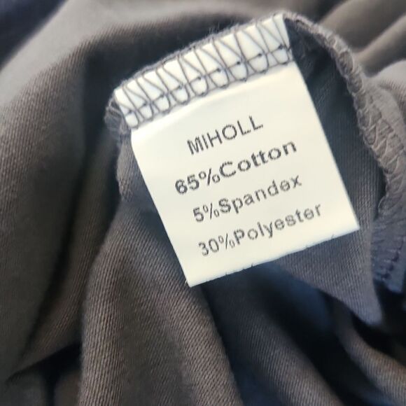 MIHOLL GraV-Neck Short Sleeve Shirts Casual Loose fit comfy Tee T-Shirt - Picture 8 of 8